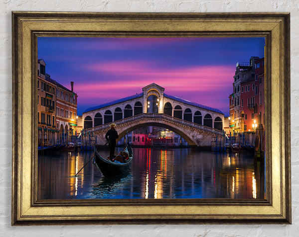 Gondola Ride 6 Framed Print