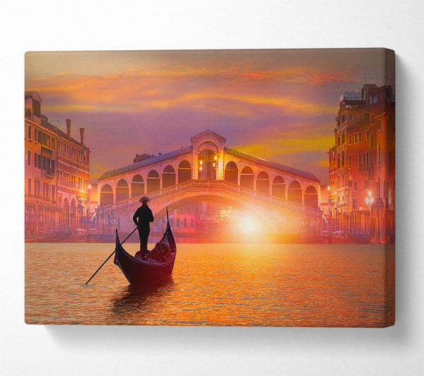  A Canvas Print of Gondola Ride 4 Canvas Wall Art