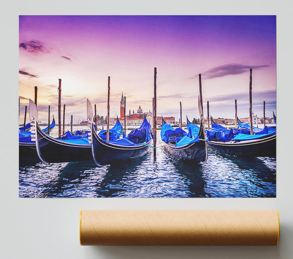 Gondola Line Up 5 Giclee Print