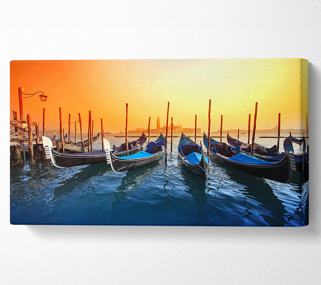  A Canvas Print of Gondola Line Up 6 Canvas Wall Art