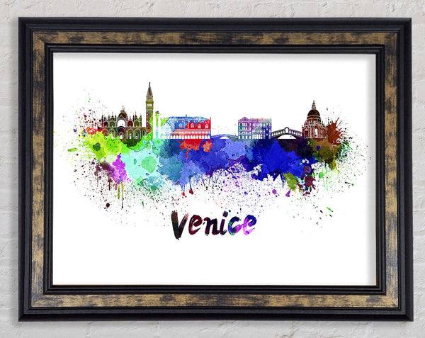 City Splash Framed Print