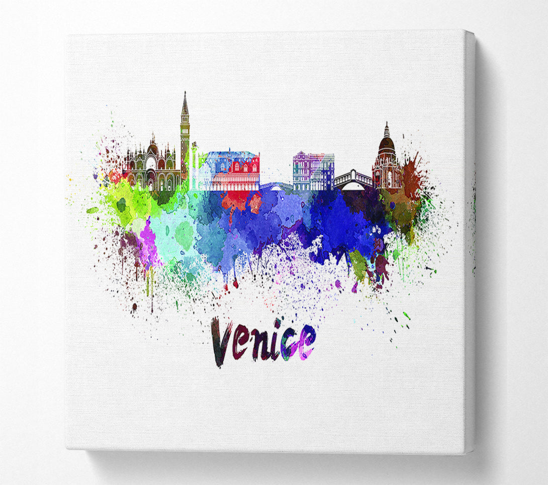  A Canvas Print of City Splash Canvas Art