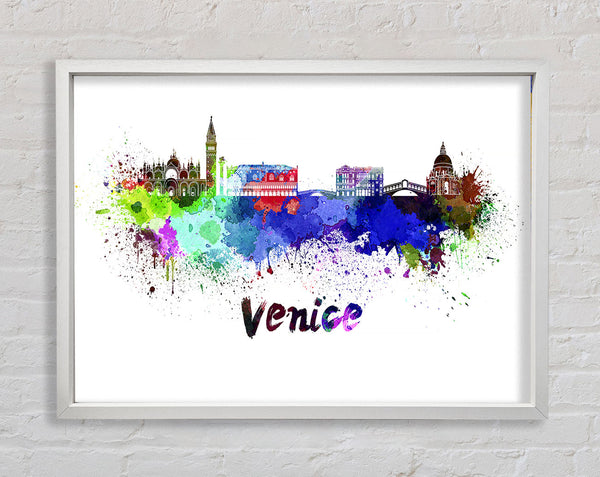 City Splash Framed Print