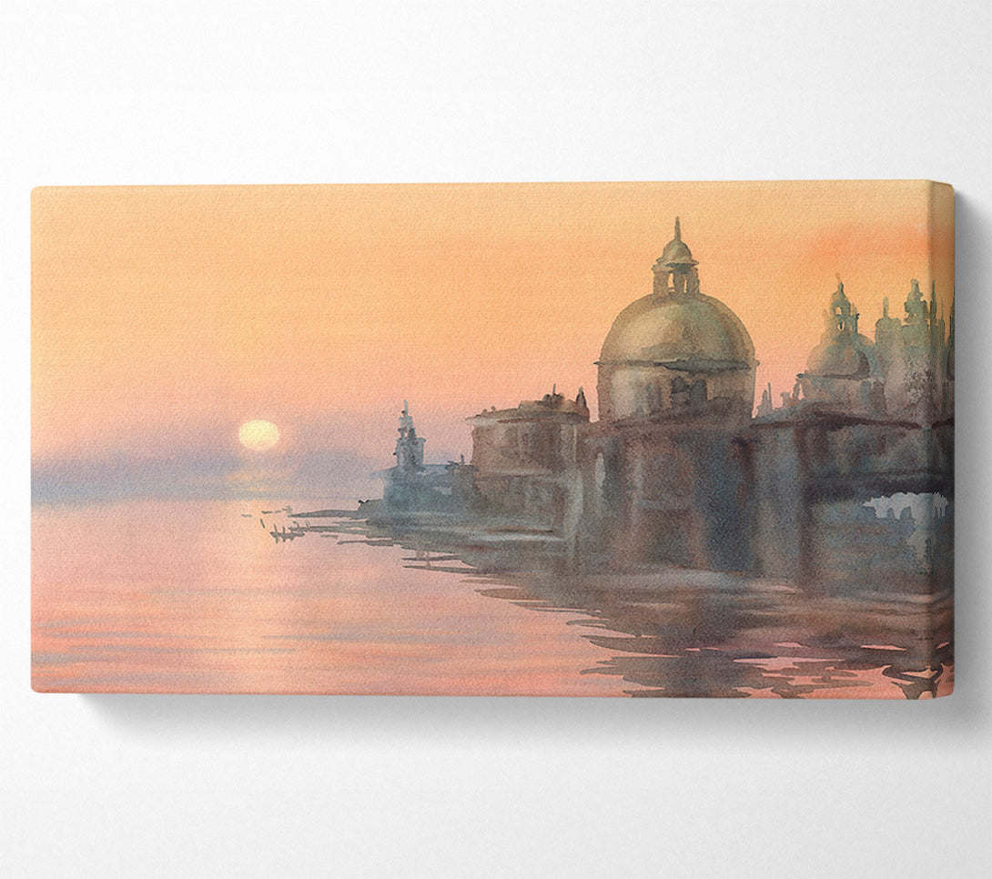  A Canvas Print of Sunset Waters Canvas Wall Art