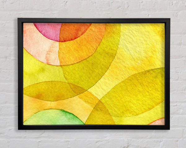 Yellow Bounce Framed Print