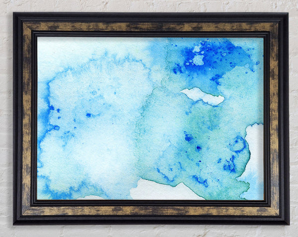 Blue Smoke Framed Print