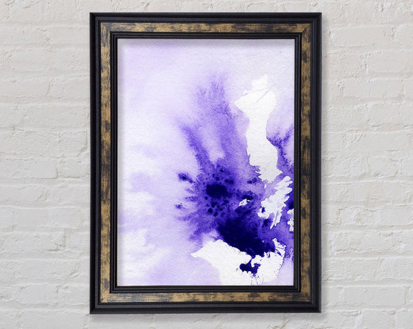 Purple Explosion Framed Print