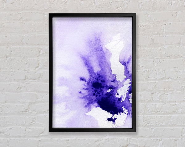 Purple Explosion Framed Print