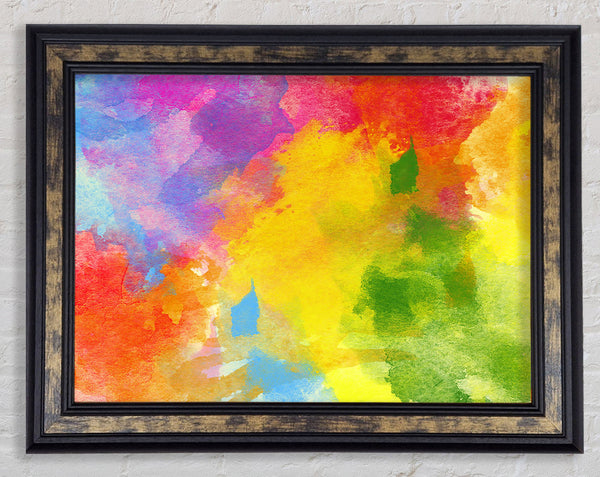 Rainbow Clouds Framed Print