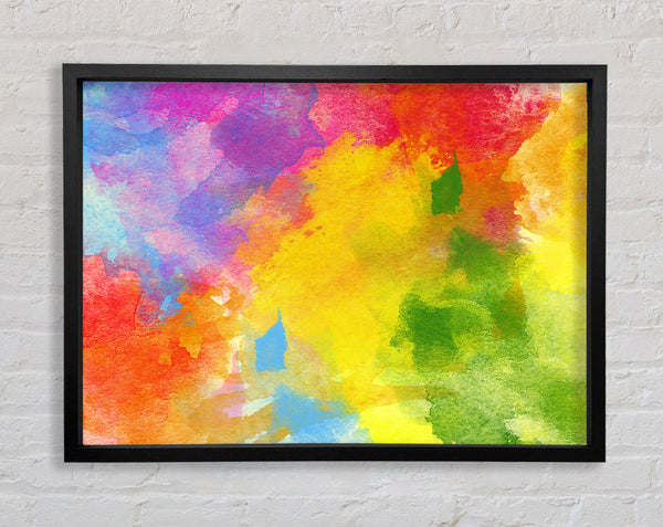 Rainbow Clouds Framed Print