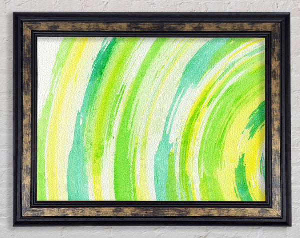 Green Sun Framed Print