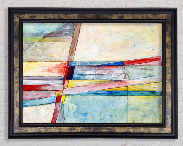 Lines Of Time Framed Print