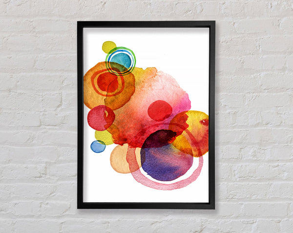 Rainbow Planets Framed Print