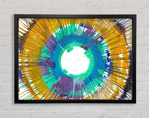 Sun Ray Illusion Framed Print