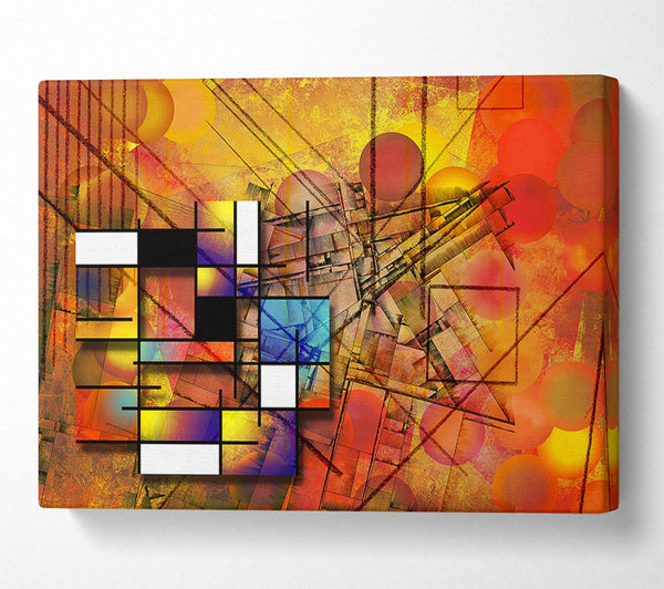  A Canvas Print of Cubism Rainbow Canvas Print