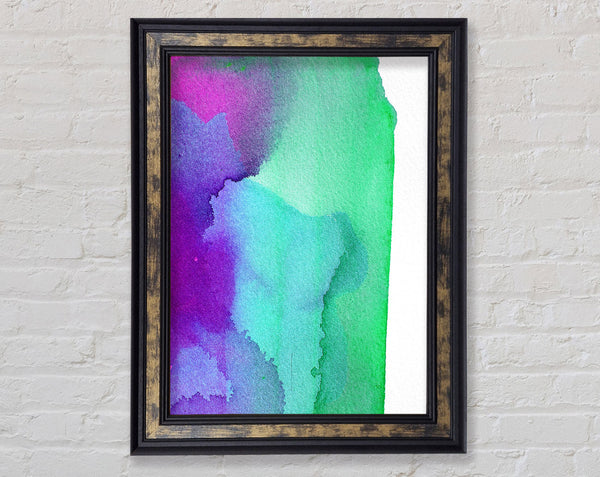 Colours Subside Framed Print