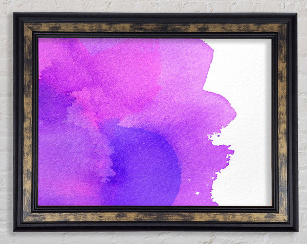 Purple Sun Through The Pink Clouds Framed Print