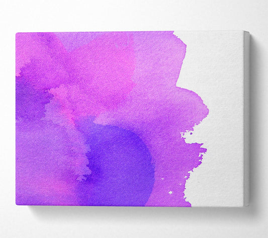Purple Sun Through The Pink Clouds Canvas Wall Art