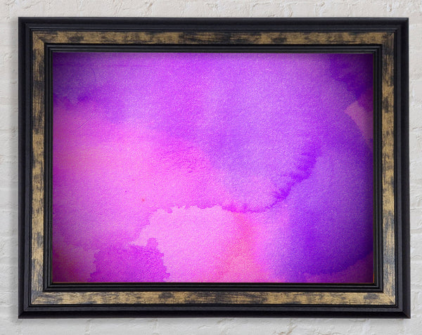 Pink And Purple Emerge Framed Print