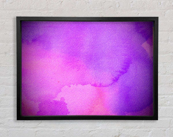 Pink And Purple Emerge Framed Print