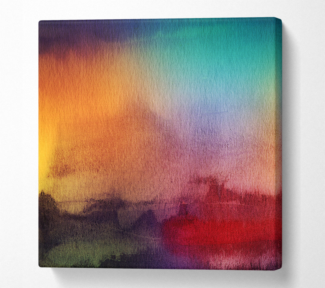  A Canvas Print of Sunset Fields Canvas Art