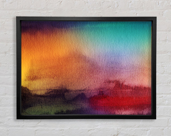 Sunset Fields Framed Print