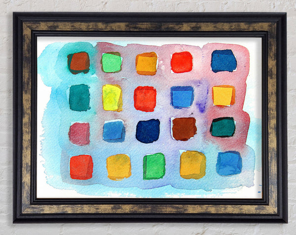 Colour Palette Framed Print