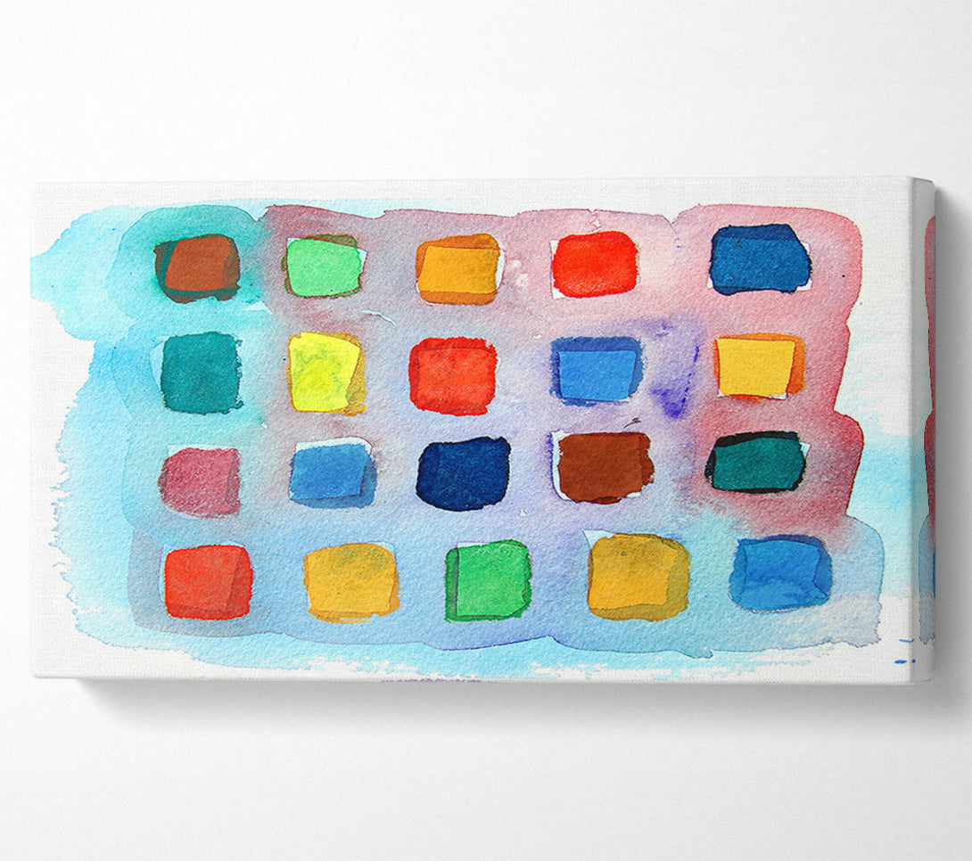  A Canvas Print of Colour Palette Canvas Wall Art