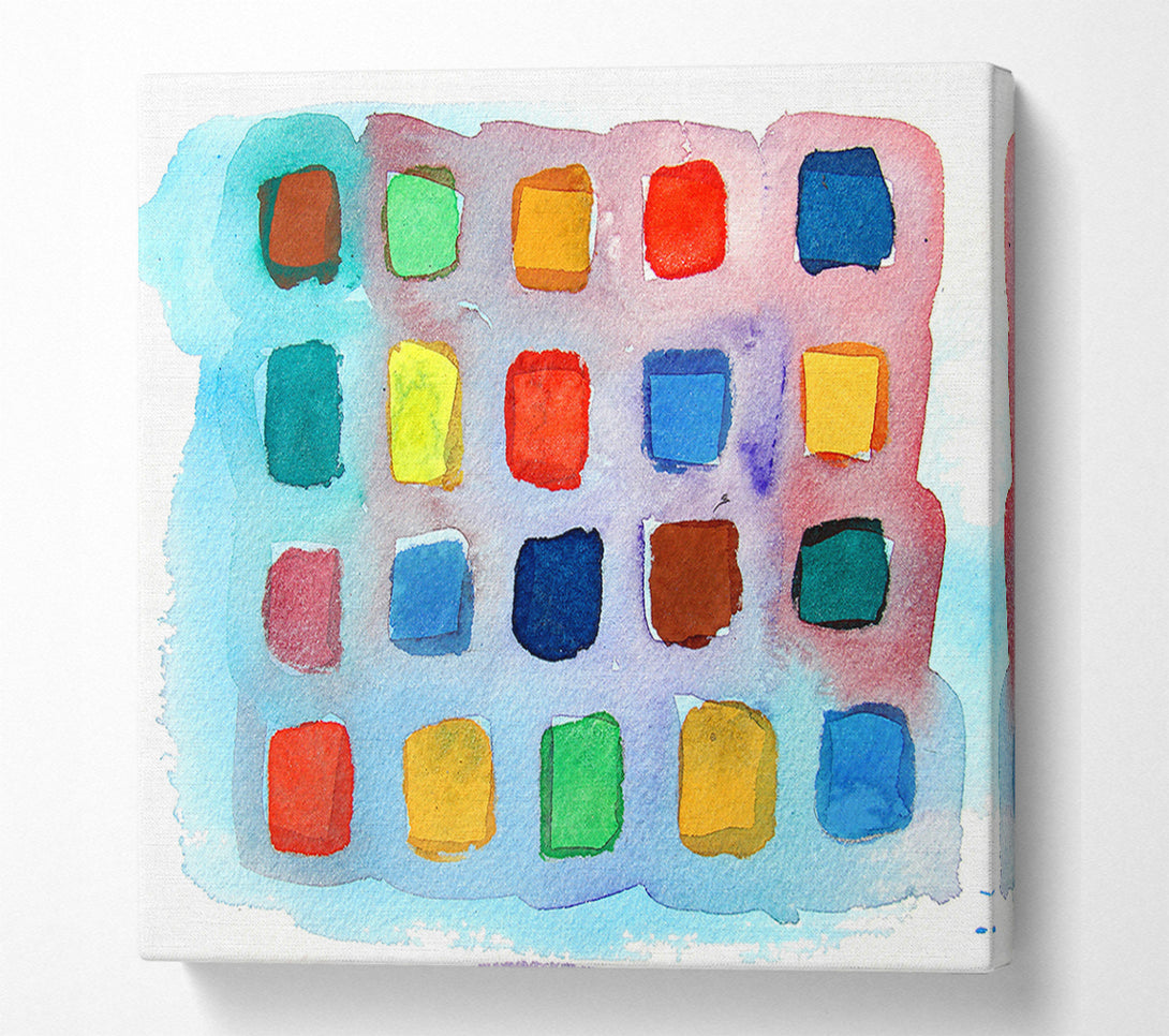  A Canvas Print of Colour Palette Canvas Wall Art