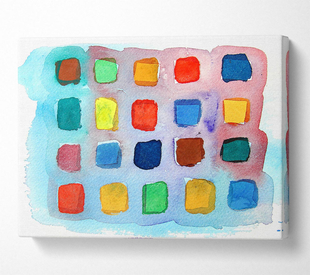  A Canvas Print of Colour Palette Canvas Wall Art