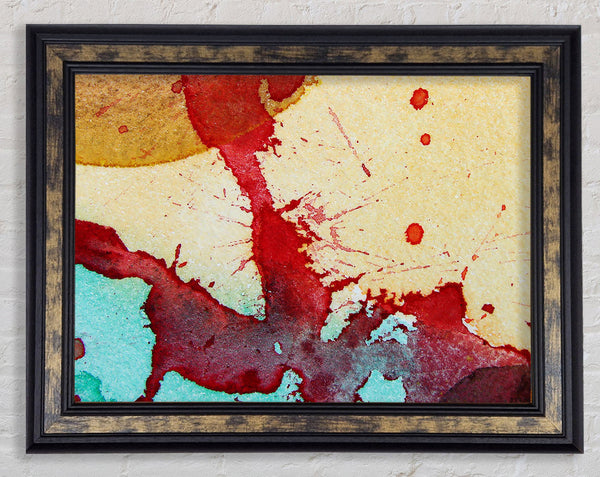 Red River Splat Framed Print