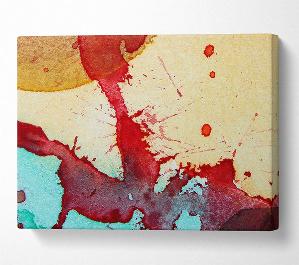 Red River Splat Canvas Art