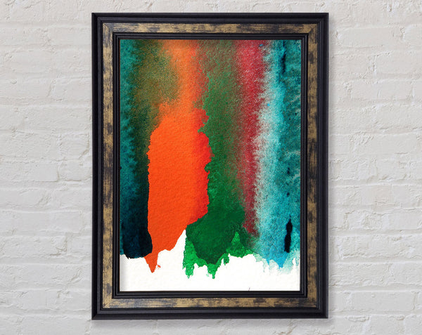 Colourful Forest Framed Print