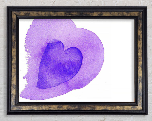 Purple Love Framed Print