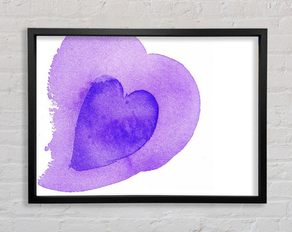 Purple Love Framed Print