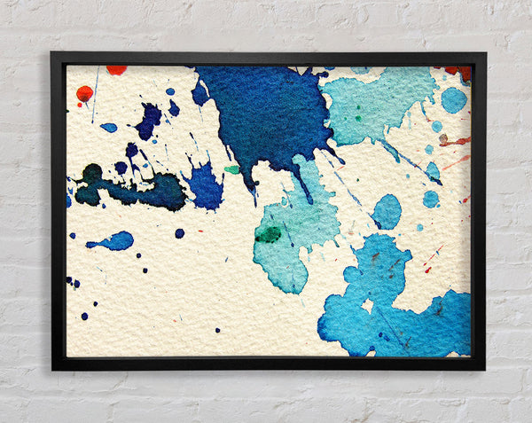 Splash Of Blue Framed Print