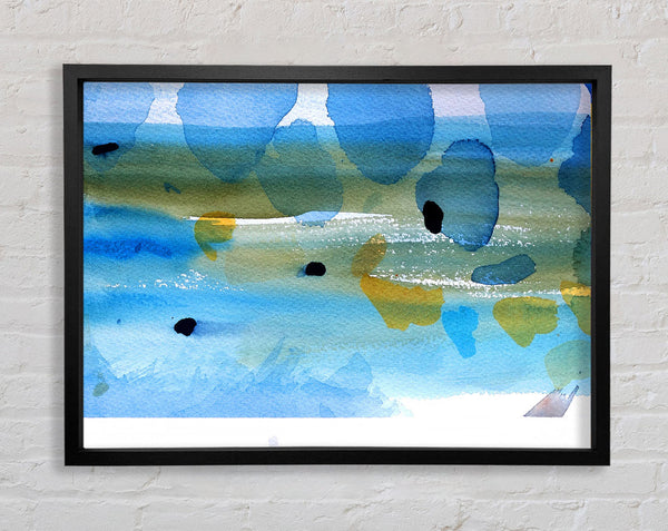 The River Flows Framed Print