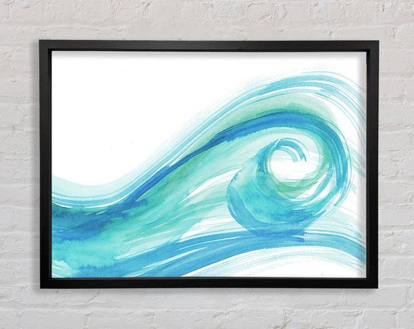 Wave Swirl Framed Print