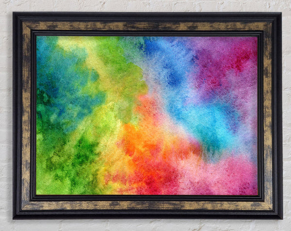 Powder Rainbow Framed Print