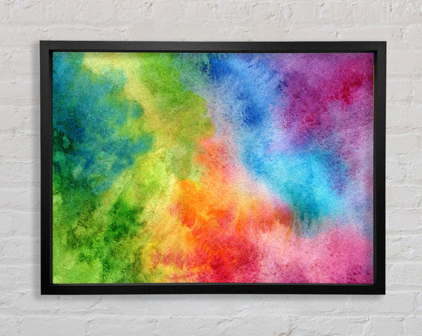 Powder Rainbow Framed Print