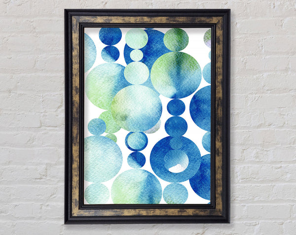 Crystal Blues Framed Print