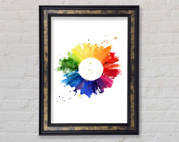 Rainbow Sun Framed Print