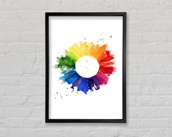 Rainbow Sun Framed Print