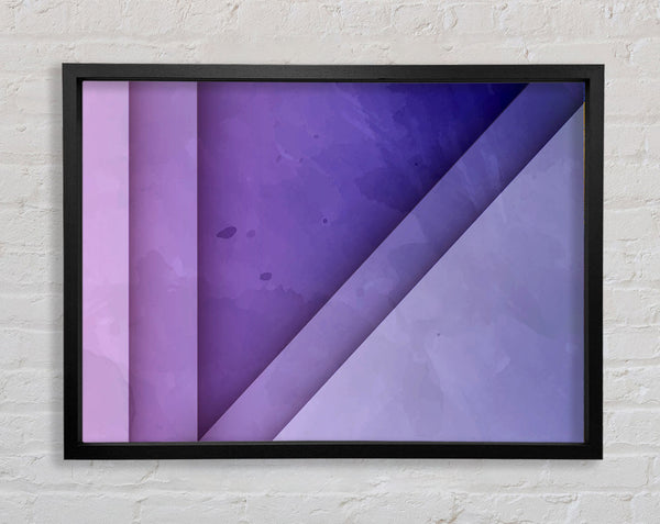 Purple Triangle Framed Print