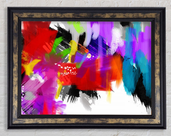 Confused Rainbow Framed Print