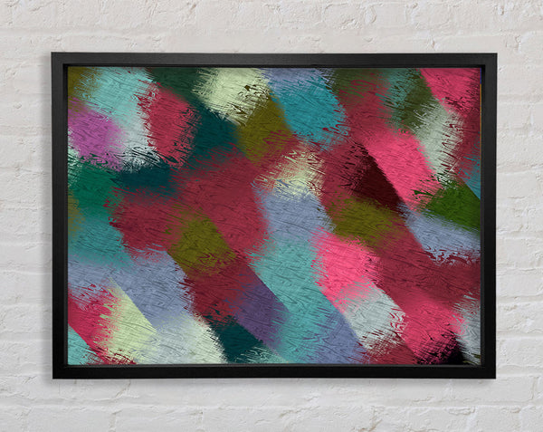 Patchwork Paint Framed Print