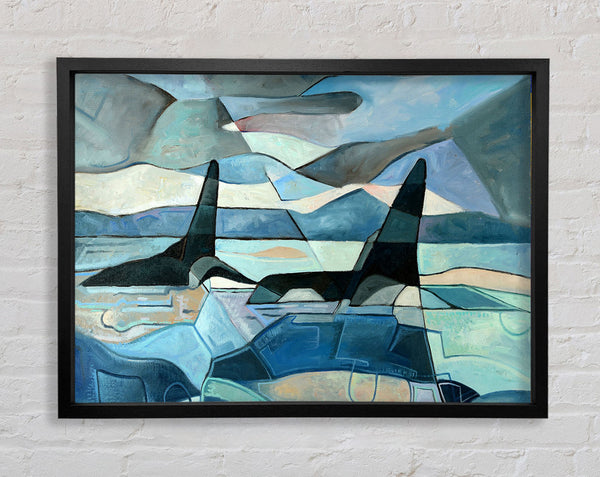 Whale Sail Framed Print