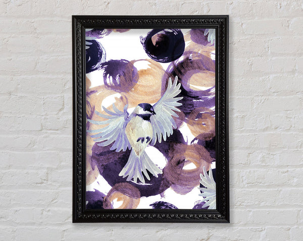 Bird Berry Feast Framed Print