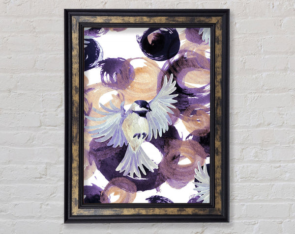 Bird Berry Feast Framed Print