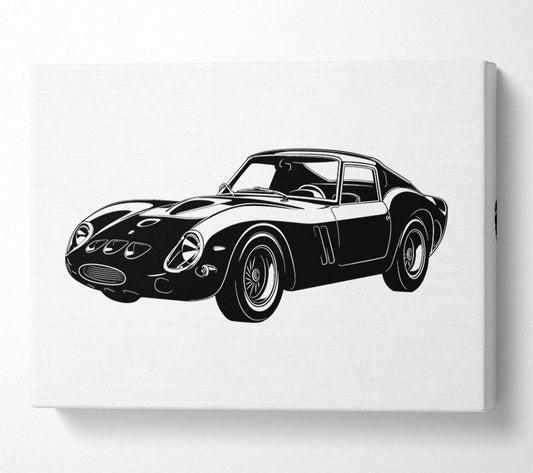 E Type Jaguar Canvas Wall Art